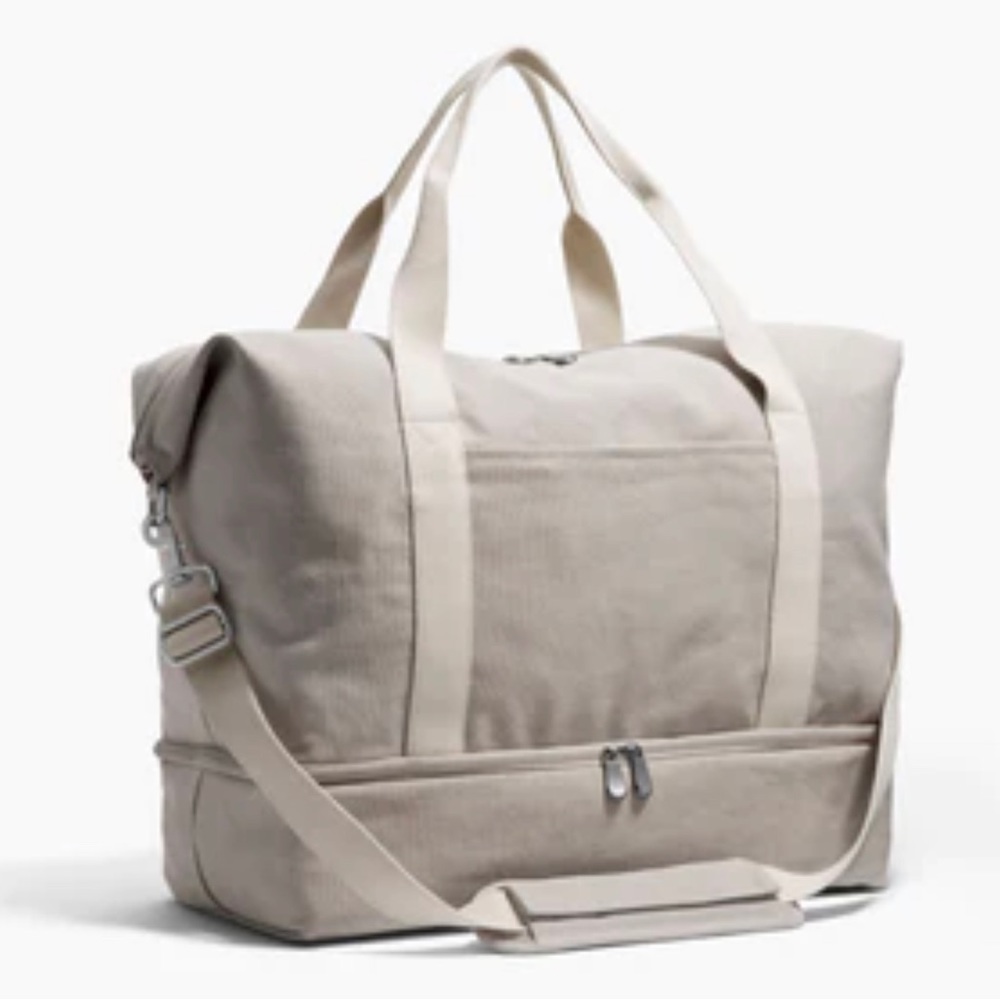 Lo & Sons Large Catalina Deluxe Gray Canvas Duffel